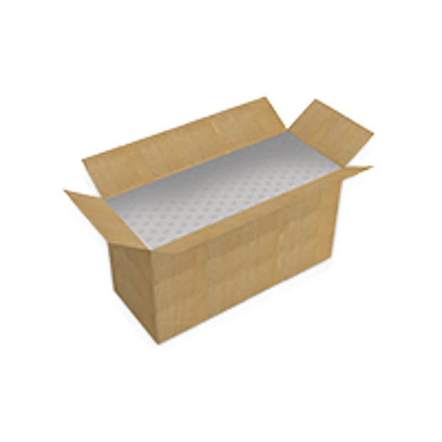 Cajas de mantequilla terminadas y listas para paletizado